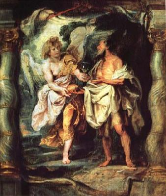 Peter Paul Rubens The Prophet Elijah Receiving Bread and Water from an Angel